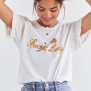 Urban Outfitters White Short Sleeve Graphic Tee